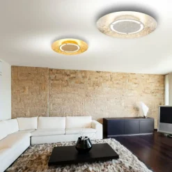 Lampes Dorées-Luminaires Globo Lighting Plafonnier Globo Tabea LED Or, 1 lumière