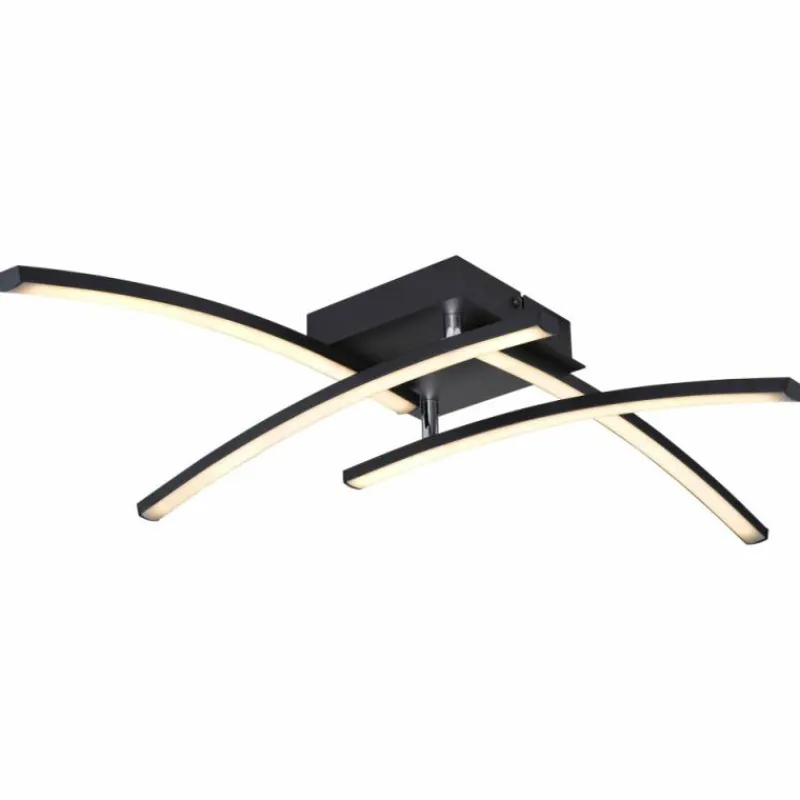 Luminaires Globo Lighting Plafonnier Globo TANSY I LED Noir, 1 lumière* Éclairage Led