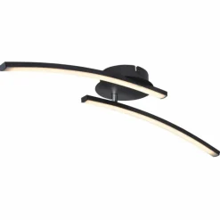 Luminaires Globo Lighting Plafonnier Globo TANSY LED Noir, 1 lumière* Éclairage Led