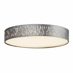 Lampes En Tissu-Luminaires Globo Lighting Plafonnier Globo TAROK LED Nickel mat, 1 lumière