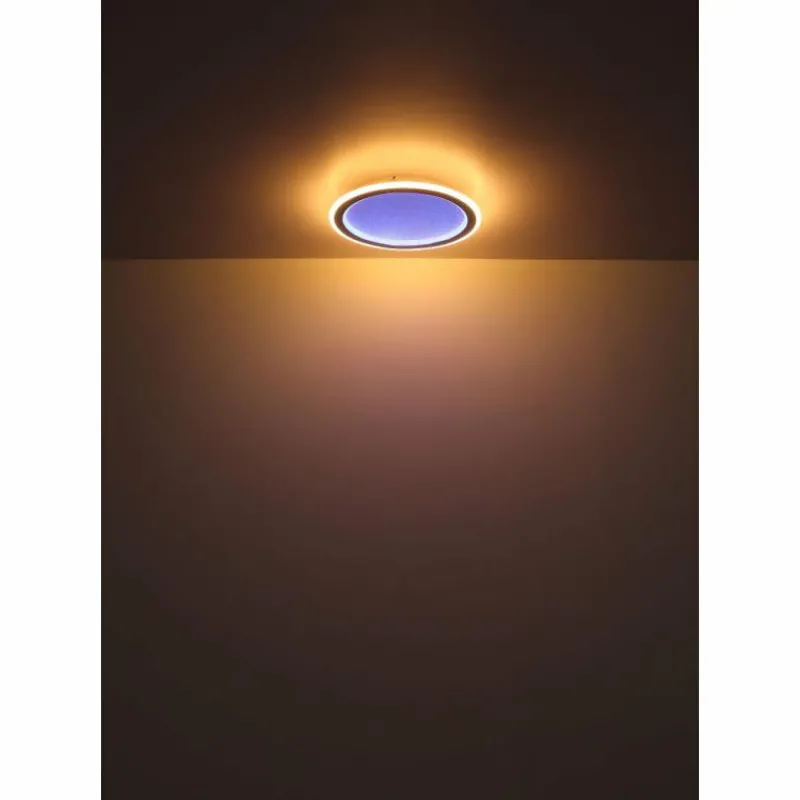 Luminaires Globo Lighting Plafonnier Globo TINI LED Blanc, 2 lumières, Télécommandes, Changeur de couleurs