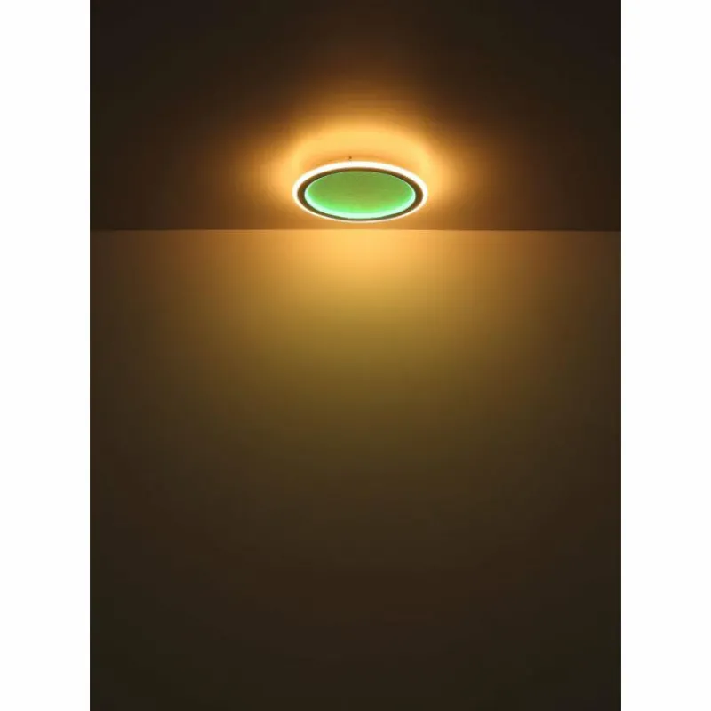 Luminaires Globo Lighting Plafonnier Globo TINI LED Blanc, 2 lumières, Télécommandes, Changeur de couleurs