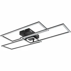 Luminaires Globo Lighting Plafonnier Globo TINY LED Noir, 1 lumière, Télécommandes* Éclairage Led