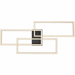 Luminaires Globo Lighting Plafonnier Globo TINY LED Noir, 1 lumière, Télécommandes* Éclairage Led