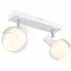 Luminaires Globo Lighting Plafonnier Globo TOKKI Blanc, 2 lumières