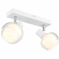 Luminaires Globo Lighting Plafonnier Globo TOKKI Blanc, 2 lumières