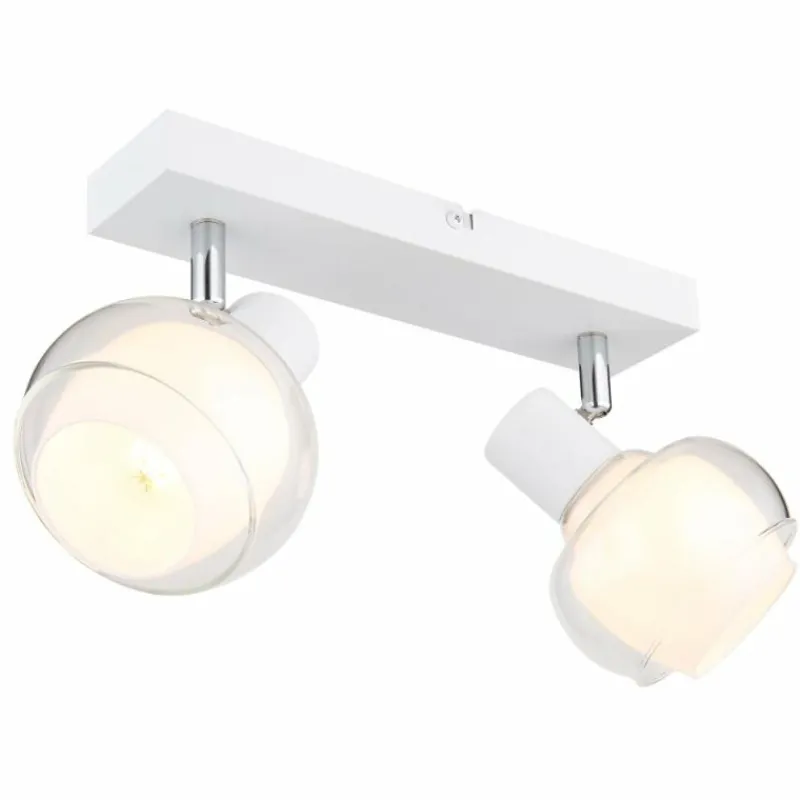 Luminaires Globo Lighting Plafonnier Globo TOKKI Blanc, 2 lumières