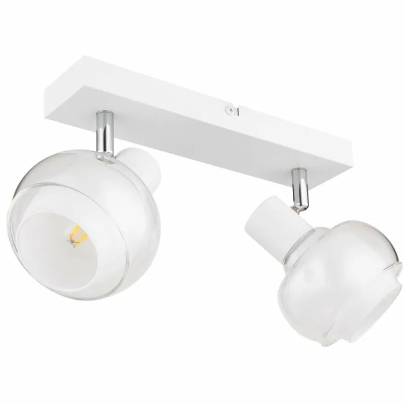 Luminaires Globo Lighting Plafonnier Globo TOKKI Blanc, 2 lumières