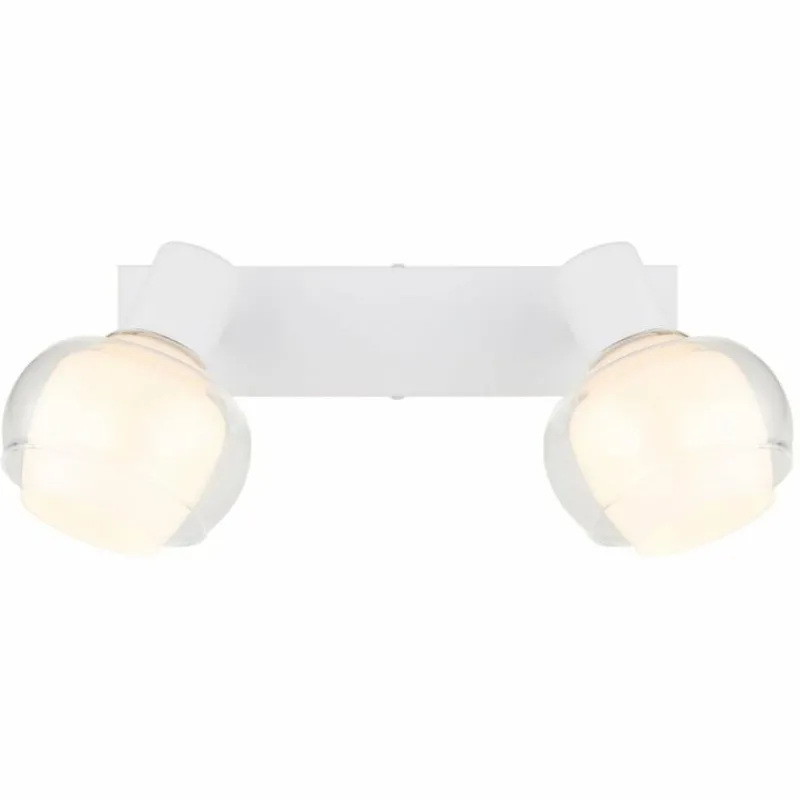 Luminaires Globo Lighting Plafonnier Globo TOKKI Blanc, 2 lumières