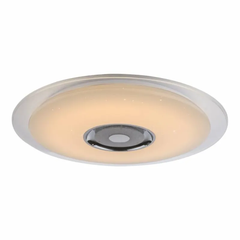 Luminaires Globo Lighting Plafonnier Globo TUNE LED Blanc, 2 lumières, Télécommandes, Changeur de couleurs