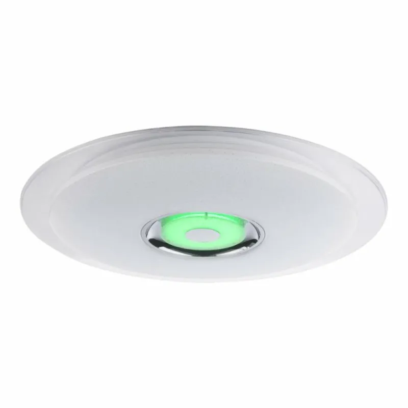 Luminaires Globo Lighting Plafonnier Globo TUNE LED Blanc, 2 lumières, Télécommandes, Changeur de couleurs