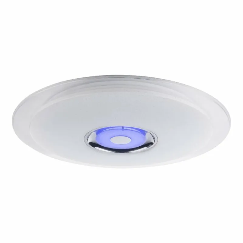 Luminaires Globo Lighting Plafonnier Globo TUNE LED Blanc, 2 lumières, Télécommandes, Changeur de couleurs