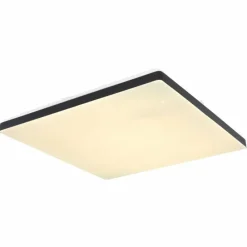 Luminaires Globo Lighting Plafonnier Globo ULLY LED Noir, Blanc, 1 lumière, Télécommandes, Changeur de couleurs