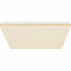 Lampes En Bois-Luminaires Globo Lighting Plafonnier Globo ULLY LED Blanc, 1 lumière, Télécommandes, Changeur de couleurs