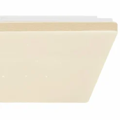 Lampes En Bois-Luminaires Globo Lighting Plafonnier Globo ULLY LED Blanc, 1 lumière, Télécommandes, Changeur de couleurs