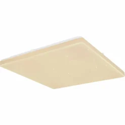 Lampes En Bois-Luminaires Globo Lighting Plafonnier Globo ULLY LED Blanc, 1 lumière, Télécommandes, Changeur de couleurs