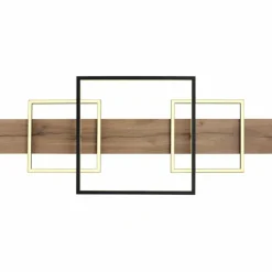 Lampes En Bois-Luminaires Globo Lighting Plafonnier Globo VANNI LED Couleur bois, Noir, 1 lumière