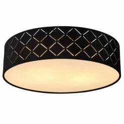 Lampes En Tissu-Luminaires Globo Lighting Plafonnier Globo VARIOS Blanc, 2 lumières