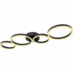 Luminaires Globo Lighting Plafonnier Globo VENOSA LED Noir, 1 lumière* Éclairage Led