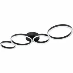 Luminaires Globo Lighting Plafonnier Globo VENOSA LED Noir, 1 lumière* Éclairage Led