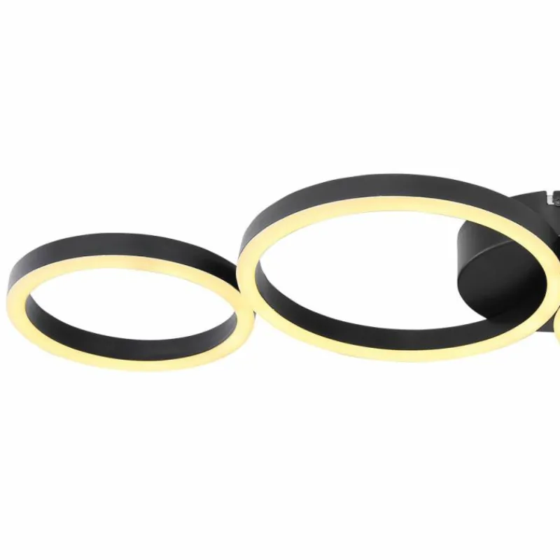 Luminaires Globo Lighting Plafonnier Globo VENOSA LED Noir, 1 lumière* Éclairage Led