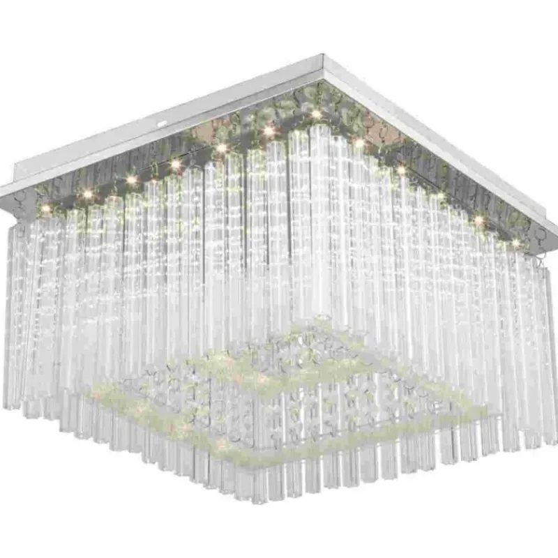 Luminaires Globo Lighting Plafonnier Globo Vince LED Chrome, 1 lumière