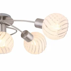 Luminaires Globo Lighting Plafonnier Globo WILLY Nickel mat, 5 lumières