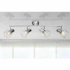 Luminaires Globo Lighting Plafonnier Globo XARA Chrome, 4 lumières* Plafonniers