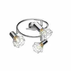 Luminaires Globo Lighting Plafonnier Globo XARA I Chrome, 3 lumières* Spots Et Projecteurs