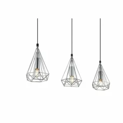 Luminaires Globo Lighting Plafonnier Globo XARA I Chrome, 3 lumières* Spots Et Projecteurs