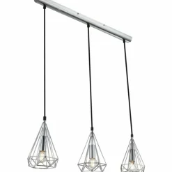 Luminaires Globo Lighting Plafonnier Globo XARA I Chrome, 3 lumières* Spots Et Projecteurs