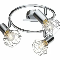 Luminaires Globo Lighting Plafonnier Globo XARA I Chrome, 3 lumières* Spots Et Projecteurs