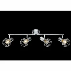 Luminaires Globo Lighting Plafonnier Globo XARA I Chrome, 4 lumières* Spots Et Projecteurs