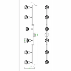 Luminaires Globo Lighting Plafonnier Globo XARA Noir, 6 lumières* Spots Et Projecteurs