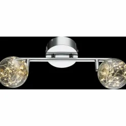 Luminaires Globo Lighting Plafonnier Globo XMAS LED Nickel mat, 2 lumières