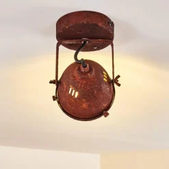 hofstein Plafonnier Glostrup LED Rouille, 1 lumière