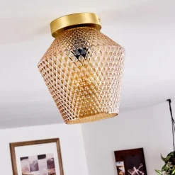 hofstein Plafonnier Gombua Laiton, 1 lumière