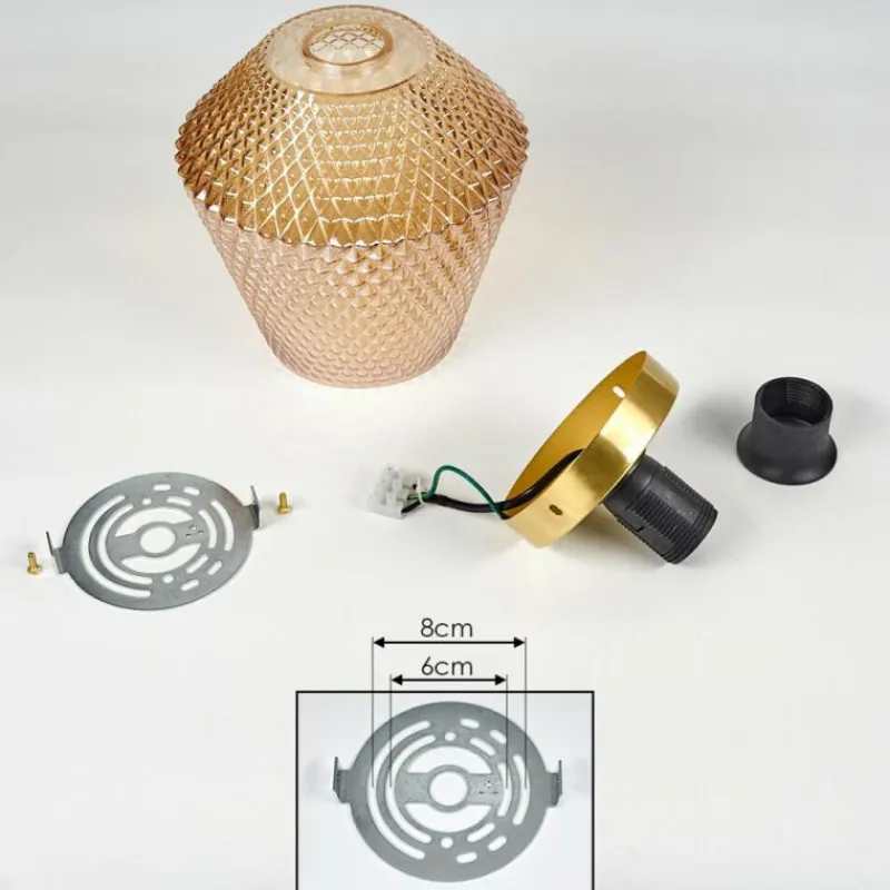 hofstein Plafonnier Gombua Laiton, 1 lumière