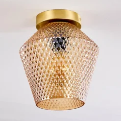 hofstein Plafonnier Gombua Laiton, 1 lumière