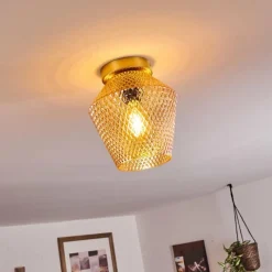 hofstein Plafonnier Gombua Laiton, 1 lumière