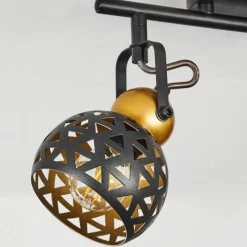 Lampes Dorées-hofstein Plafonnier Gomsrud Noir, 2 lumières