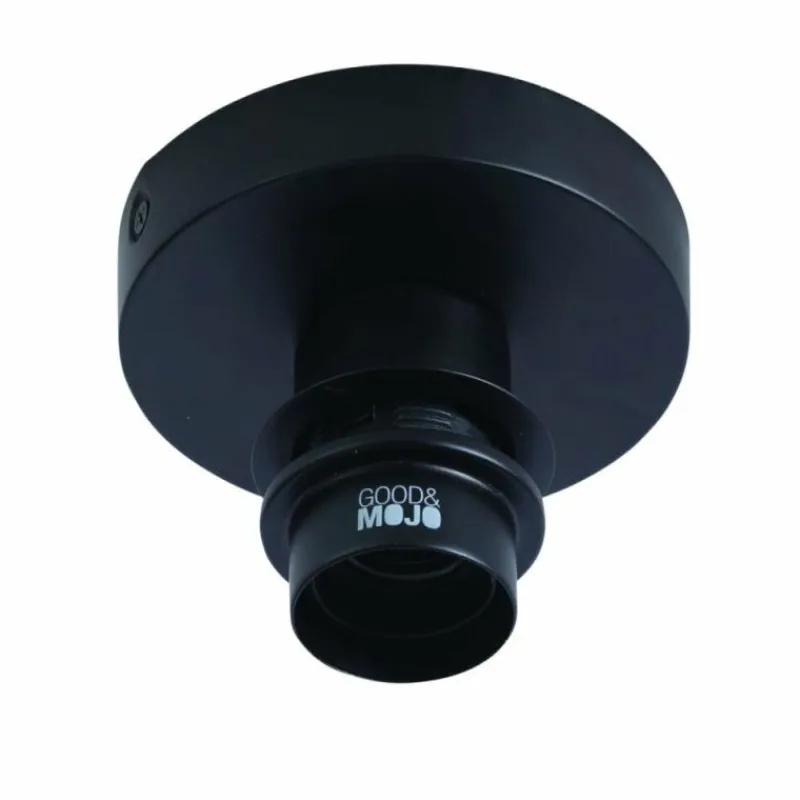 Style Boho-Chic-Good & Mojo Plafonnier BALI Noir, 1 lumière