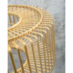 Style Boho-Chic-Good & Mojo Plafonnier BROMO Noir, 1 lumière