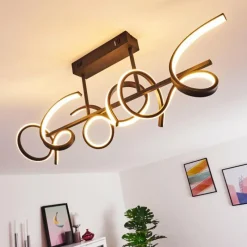 hofstein Plafonnier Gora LED Noir, 3 lumières* Éclairage Led