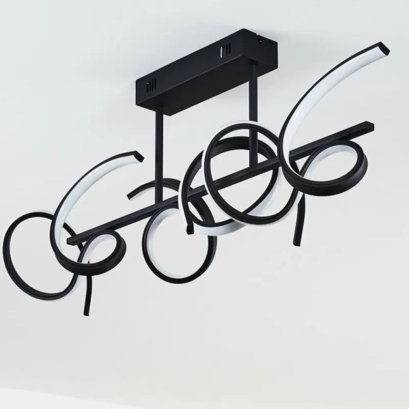 hofstein Plafonnier Gora LED Noir, 3 lumières* Éclairage Led