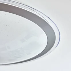 hofstein Plafonnier Gorgonta LED Blanc, 2 lumières, Télécommandes, Changeur de couleurs