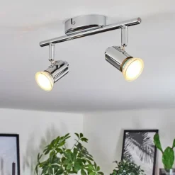 hofstein Plafonnier Grafberg Chrome, 2 lumières