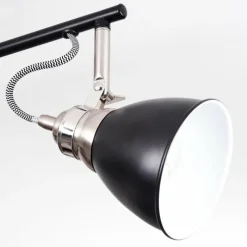 hofstein Plafonnier Gralingen Nickel mat, Noir, 4 lumières