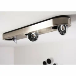 hofstein Plafonnier Granada LED Nickel mat, 3 lumières