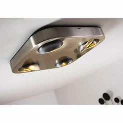 hofstein Plafonnier Granada LED Nickel mat, 4 lumières